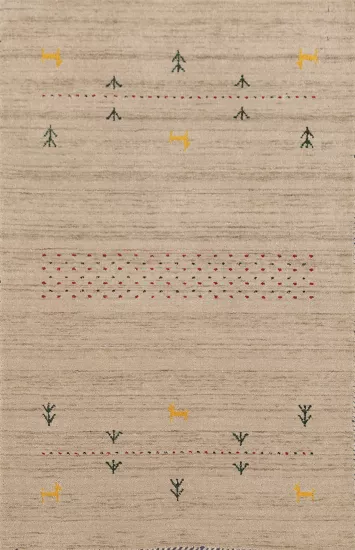Handmade Gabbeh Indian Rug 3x5