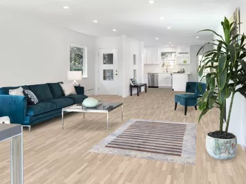 Striped Abstract Handmade Rug 4x6