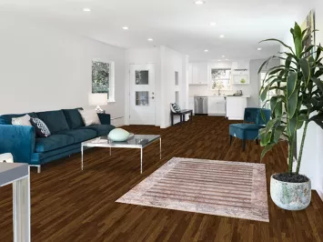 Striped Brown Abstract Oriental Rug 4x6