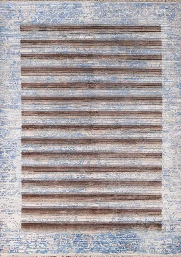 Striped Abstract Modern Rug 4x6