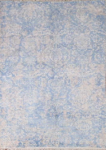 All-Over Striped Handmade Abstract Rug 4x6