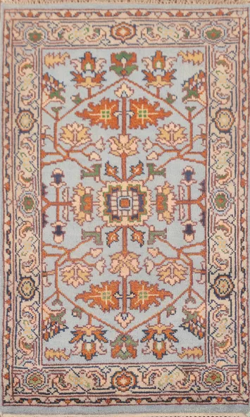 Light Blue Heriz-Serapi Oriental Rug 3x5