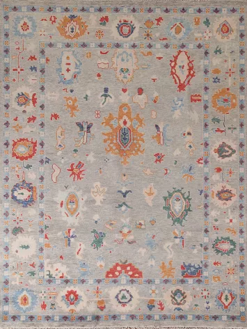 All-Over Oushak Handmade Area Rug 8x10