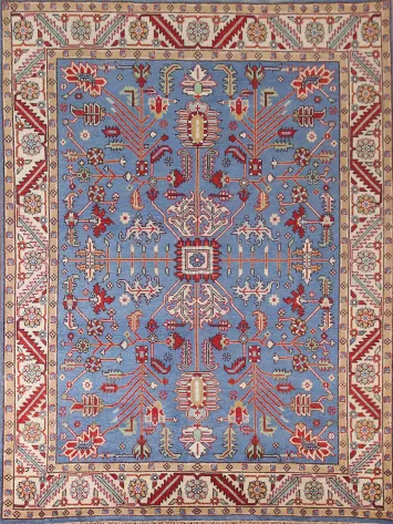 Handmade Blue Oushak Area Oriental Rug 8x10