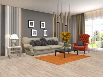 Orange Tribal Gabbeh Oriental Rug 4x6