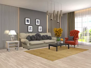 Tribal Gold Gabbeh Oriental Rug 5x8