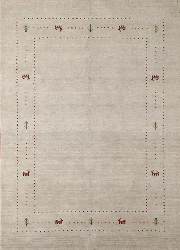 Handmade Tribal Gabbeh Oriental Area Rug 5x8