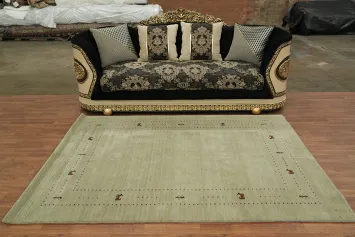 Handmade Tribal Gabbeh Oriental Area Rug 5x8