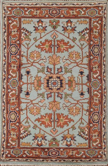 Light Blue Heriz-Serapi Oriental Rug 3x5