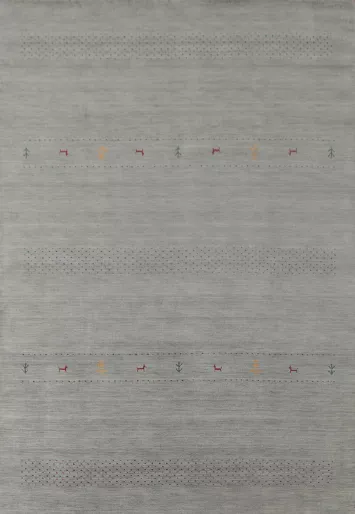 Handmade Gabbeh Indian Area Rug 7x10