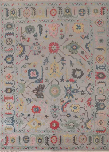 All-Over Floral Oushak Oriental Area Rug 8x10