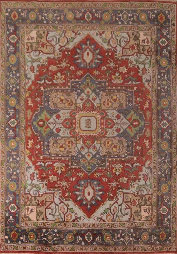 Handmade Heriz-Serapi Oriental Area Rug 9x12