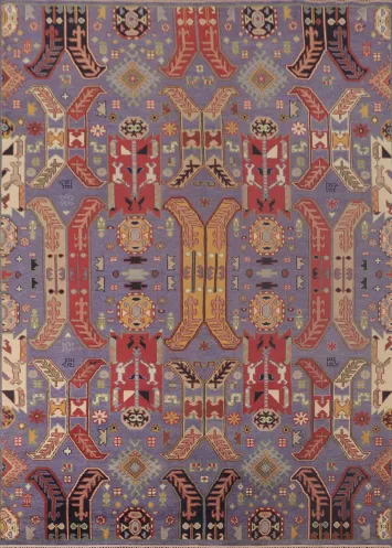 All-Over Kazak Oriental Area Rug 9x12
