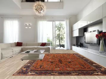 Animals Hunting Design Ziegler Oriental Rug 12x18