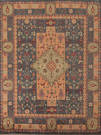 Geometric Kazak Oriental Area Rug 8x10