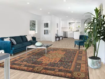 Geometric Kazak Oriental Area Rug 8x10