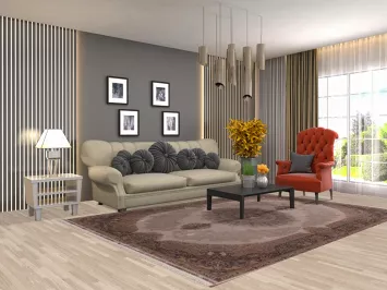 Traditional Qum Turkish Area Rug 7x10