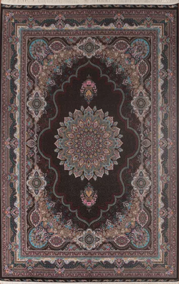 Traditional Qum Turkish Area Rug 8x11