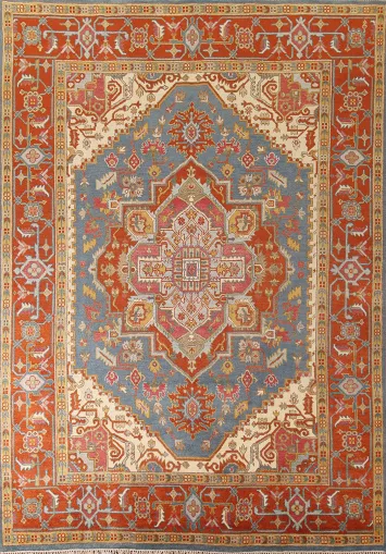 Geometric Heriz Serapi Oriental Area Rug 9x12