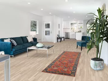 All-Over Floral Heriz-Serapi Oriental Runner Rug 3x8