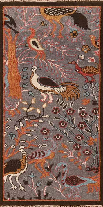 Animal Pictorial Ziegler Oriental Rug 3x6