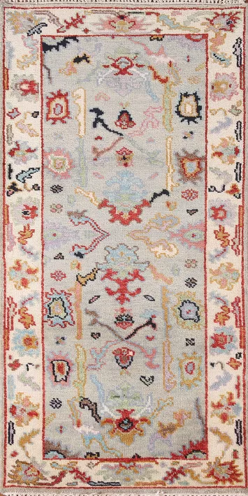 Handmade Oushak Oriental Rug 3x6
