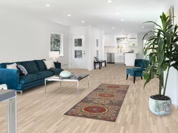 Geometric Kazak Oriental Runner Rug 3x8