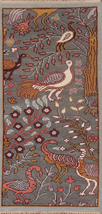 Animal Pictorial Ziegler Oriental Rug 3x6