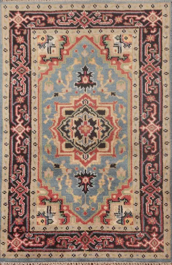 Light Blue Heriz-Serapi Oriental Rug 3x5