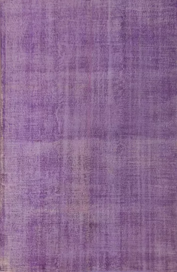 Over-Dyed Purple Anatolian Turkish Area Rug 7x10