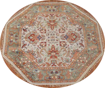 Octagon Heriz-Serapi Oriental Rug 6x6