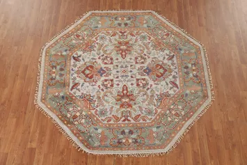 Octagon Heriz-Serapi Oriental Rug 6x6