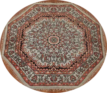 Geometric Heriz-Serapi Oriental Rug 6x6