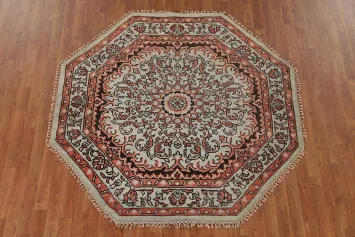 Geometric Heriz-Serapi Oriental Rug 6x6