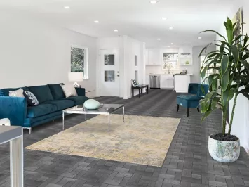 Striped Abstract Area Rug 6x8