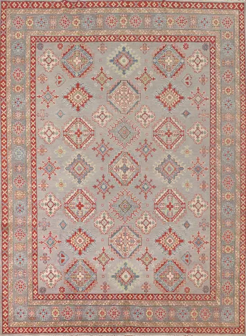 Geometric Kazak Oriental Area Rug 8x10