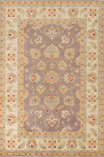 Handmade Wool Kazak Living Room Rug 7x10