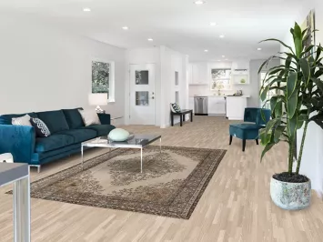 Floral Anatolian Distressed Turkish Area Rug 6x9