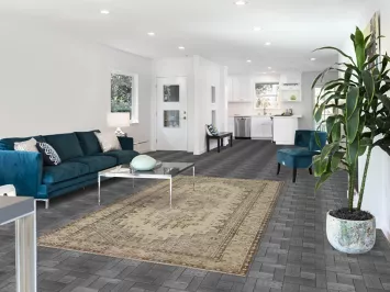 Geometric Anatolian Distressed Area Rug 5x9