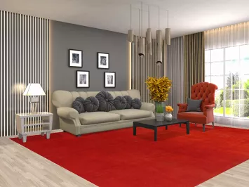 Distressed Over-Dyed Anatolian Turkish Area Rug 9x12