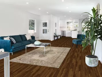 Distressed Wool Anatolian Turkish Area Rug 5x9