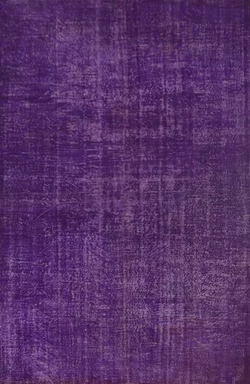 Purple Over-Dyed Anatolian Distressed Area Rug 8x11
