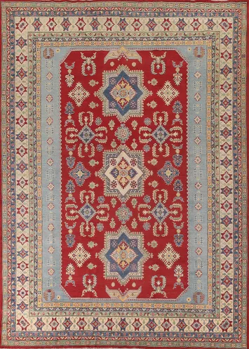 Handmade Red Kazak Oriental Area Rug 10x13