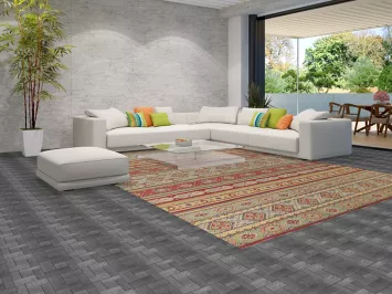 Striped Wool Kazak Oriental Area Rug 10x13