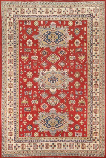 Red Kazak Oriental Area Rug 8x12