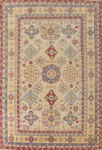Geometric Kazak Oriental Rug 10x13