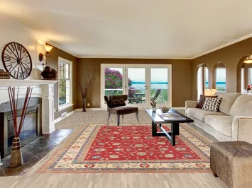 Handmade Red Kazak Oriental Area Rug 9x12