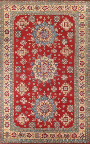 Large Red Handmade Kazak Oriental Rug 10x15