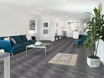 Blue Geometric Kazak Oriental Rug 3x4