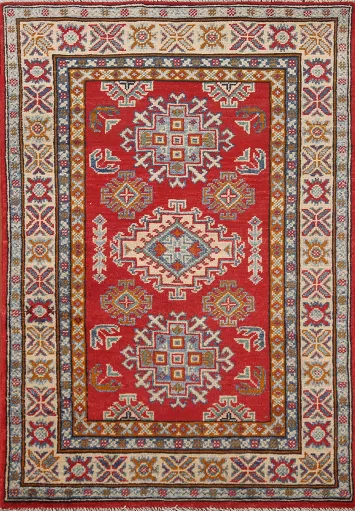Handmade Kazak Oriental Accent Rug 3x4